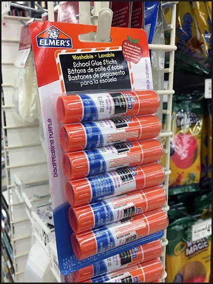 Back To School Elmers Glue 6 Pack Sales Fixtures Close Up