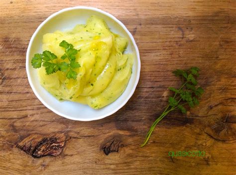 Se il purè risulta troppo. Pure' di patate leggero senza latte e burro ma molto gustoso