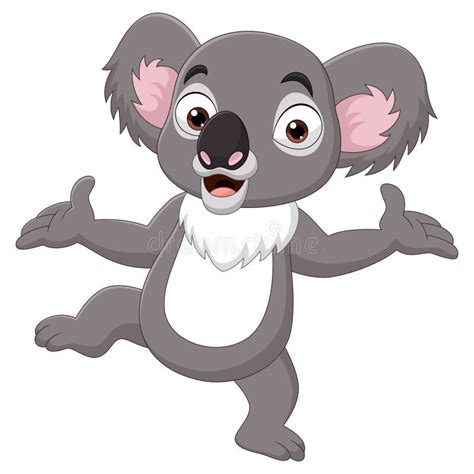 Cute Koala Cartoon Waving Hand Stock Illustrations 53 Cute Koala