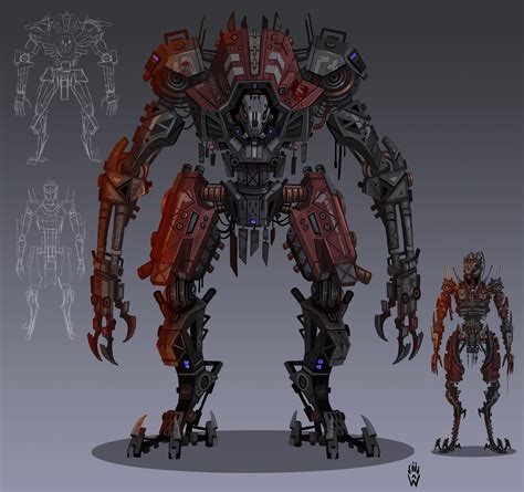 Wolfdawgart In 2021 Robot Art Robots Concept Robot Concept Art