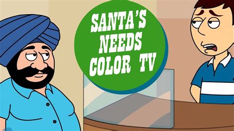 Kuch logo ko ye joke samajh nahi aa raha. Santa Needs Color TV - Santa Banta Funny Videos in Hindi ...