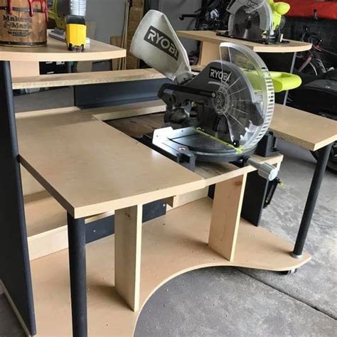 Computer Table To Miter Saw Workbench Conversion Ryobi Nation Projects