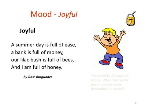 Adjectives Used To Describe Mood In A Poem