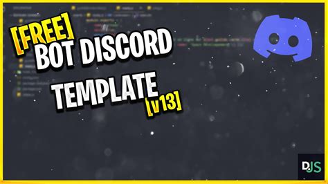 Free Bot Discord Template V13 Best Template For Bot Discord Youtube