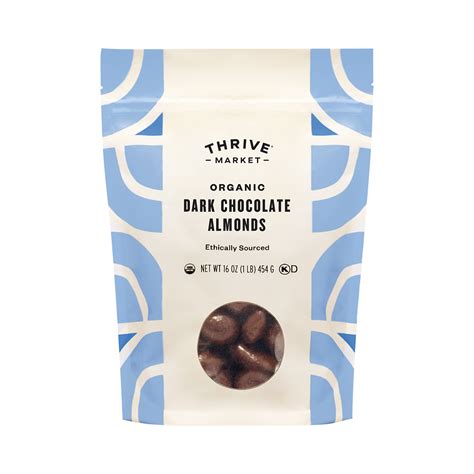Organic Dark Chocolate Almonds Thrive Market
