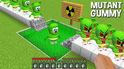 What If You Create Mutant Gummy Bear In Minecraft Using A Radiation