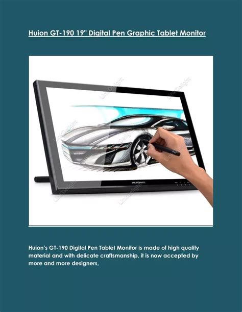 Ppt Huion Gt 190 Powerpoint Presentation Free Download Id7558253