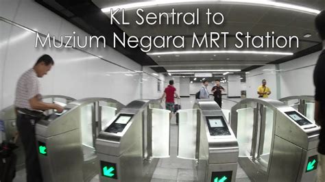 Muzium negara is one of the seven underground mrt stations that were inspired by klang gates quartz ridge in ampang, which is the world's largest pure quartz dyke. KL Sentral To Muzium Negara MRT Station Walkway - YouTube