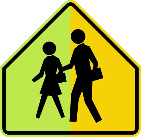 School Real Traffic Signs