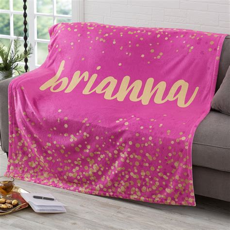 Sparkling Name Personalized Blanket Graduation T For Her Personalized Ts For Her
