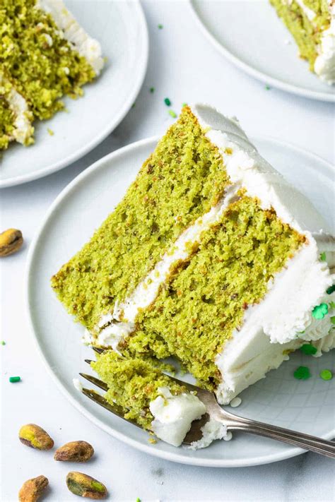 Pistachio Cake With White Chocolate Frosting Simply Whisked