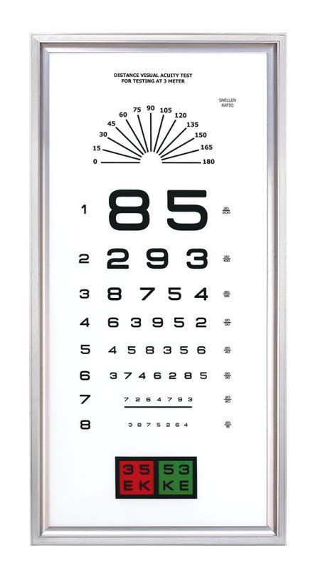 6030cm Eye Care Ophthalmic Led 3m Visual Acuity Chart