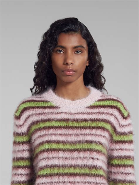 Stripes Mohair And Wool Sweater Marni