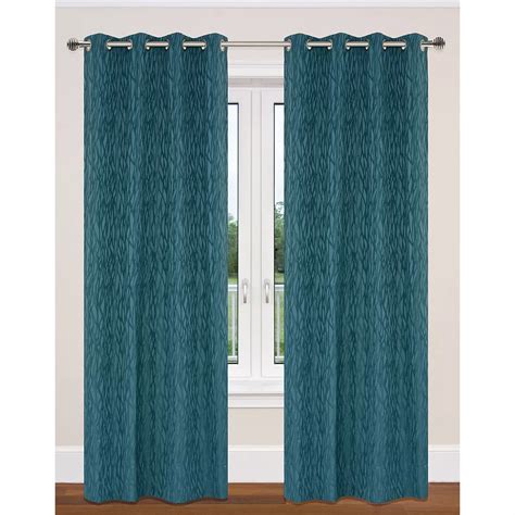 Lj Home Fashions Delta 52x95 Inch Grommet Curtain Set Teal Blue 2