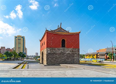 Old Taipei City Wall The North Gate Cheng`en Gate Editorial Photo