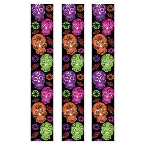 Beistle Day Of The Dead Decorday Of The Dead Party Panelssize 12 X 6