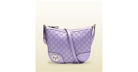 Gucci Lovely Small Messenger Bag With Heartshaped Interlocking G Detail