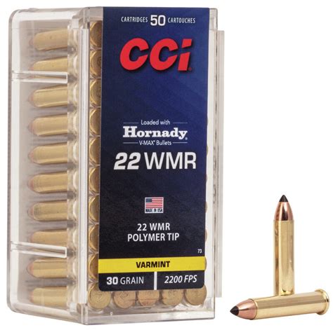 Cci Ammunition 22 Winchester Magnum 30 Grain V Max 50 Rounds