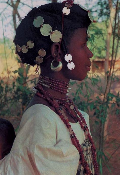 Africa Fulani Woman Burkina Faso Scanned Postcard Girls