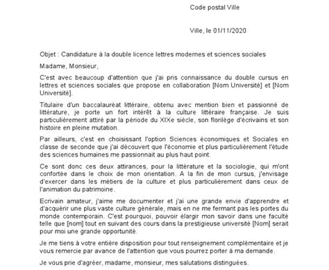 Il apporte des informations précises sur le type d'enseignement proposé au cours des différents semestres et quelques précisions utiles. Lettre Motivation Licence En Science Du Language - Simon Lapre Etudiant En Licence Sciences Du ...