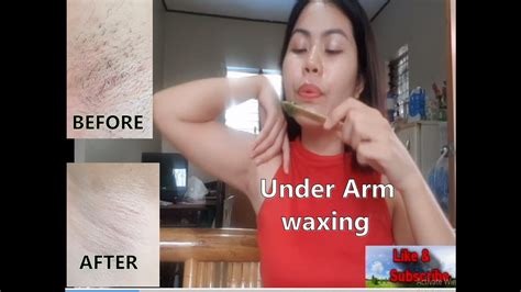 DIY Under Arm Waxing Hard Wax SULIT YouTube