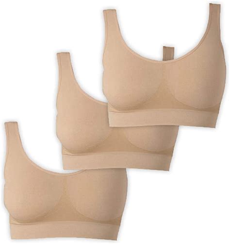 Unsichtbra Bustier Womens Bra Without Underwire Set Of 3 Comfortable Bustiers Tops Non Wired
