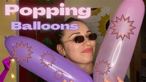 Asmr Balloons Blowing Up And Popping Them At Once 🎈 Tingly Balloon Play
