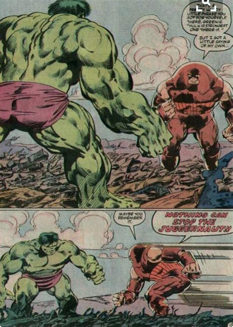 Hulk Vs Juggernaut Marvel Comics Superheroes Juggernaut Marvel