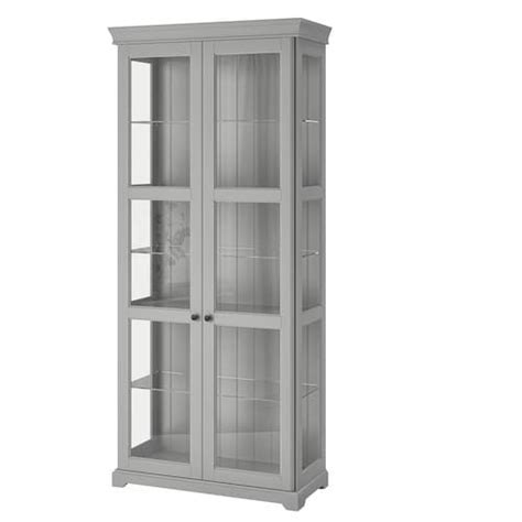 Liatorp Bookcase With Glass Doors White Ikea Glass Cabinet Doors