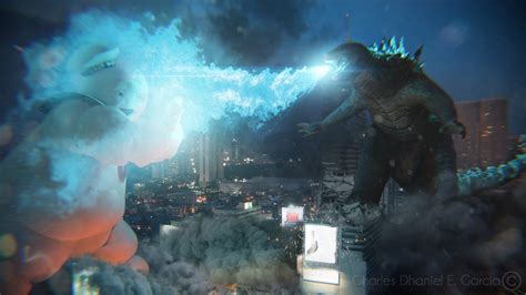 Artstation Godzilla Vs Stay Puft Marshmallow Man Charles Dhaniel Garcia