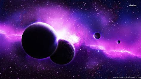 Planets In The Purple Galaxy Wallpapers Space Wallpapers