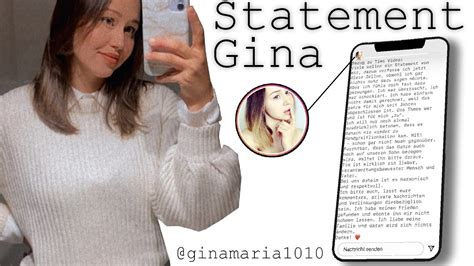 Gina Statement Zu Kuchentv Die 100 Wahrheit Zur Gina Thematik Instagram Story Youtube