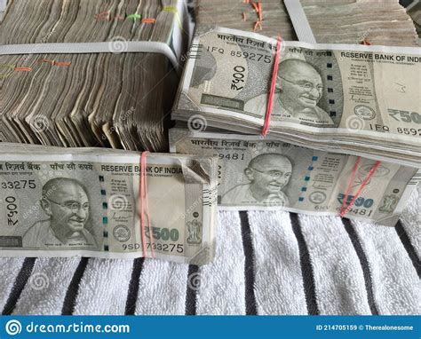 Cash Rupee Bank Notes Bundles Stock Image Image Of Money Business
