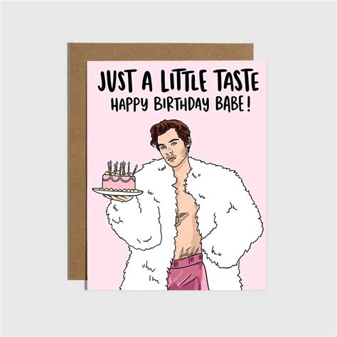 harry just a little taste cake birthday card brightside boutique