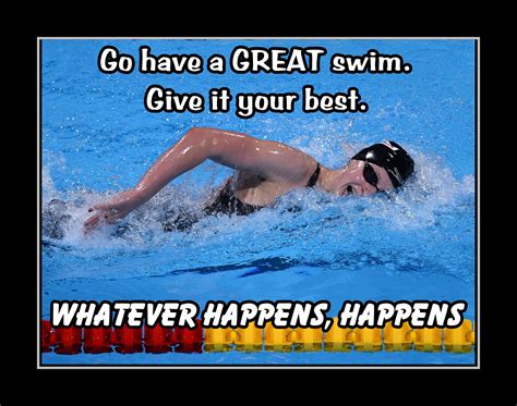 Katie Ledecky Great Swim Swimmer Quote Poster Motivational Swimmer Wall Art T