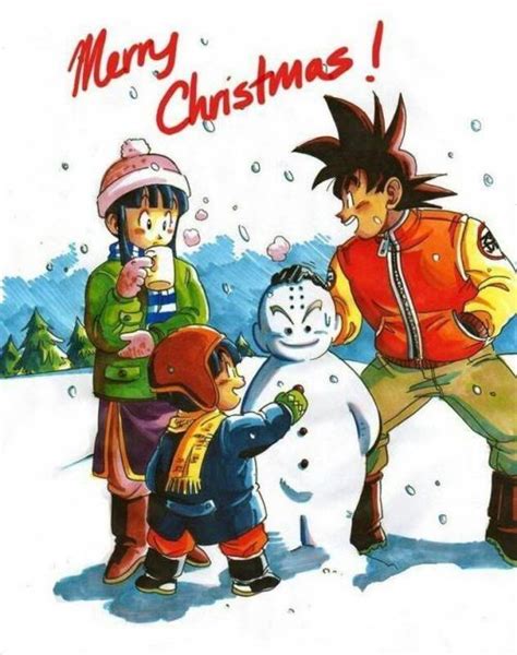 Merry Christmas Dragon Ball Art Dragon Ball Artwork Anime Dragon Ball