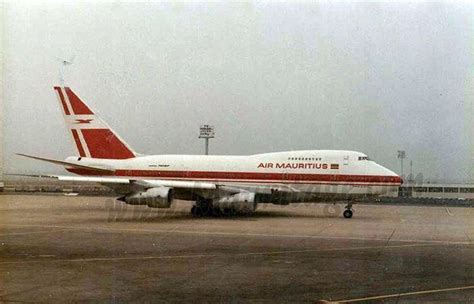 Air Mauritius Boeing 747 At Plaisance Airport Mauritius Depicting On