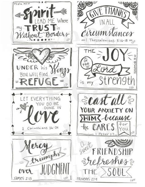 Printable Scripture Cards 1 Inspirational Cards Scripture Etsy