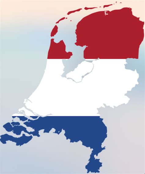 Flagge rot & weiß & blau = prinses & melk & zee. Die Farben der niederländischen Flagge sind rot, weiß und blau
