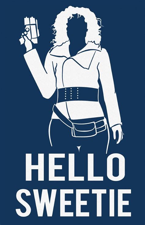Hello Sweetie Minimalist Whovian Art Print By Coppercoil On Etsy