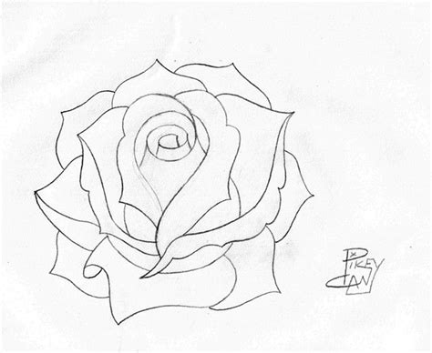 Rose Pencil Sketch 4 Art Rose Pencil Sketch Drawings Art Drawings