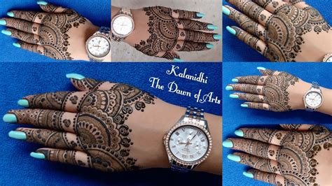 Latest Stylish Beautiful Intricate Back Hand Mehndi Design Mehndi