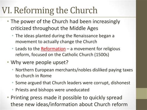 The European Renaissance And Reformation Ppt Download