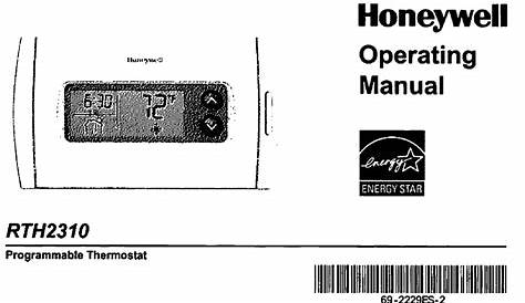 honeywell rth6360 manual pdf