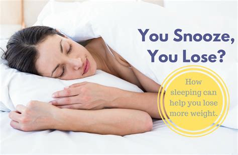 You Snooze You Lose Sleeping More Could Help You Weigh Less Sparkpeople