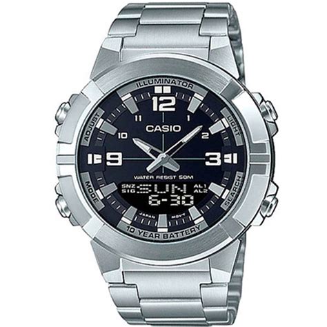 Casio Amw 870d 1a Metal Band Mens Watch