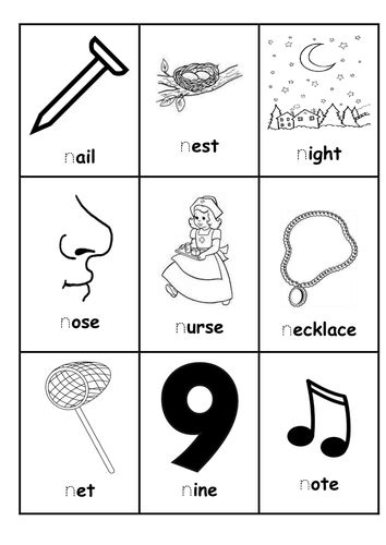 Words Beginning With N Words Tes Resources Flashcards