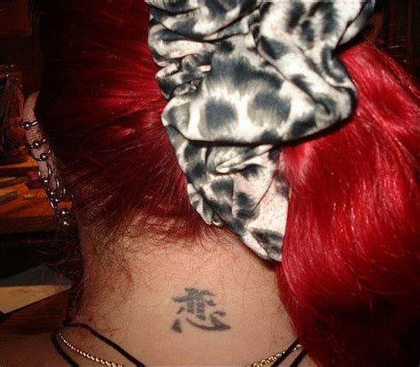 Chinese Love Tattoo On Neck Tattooimagesbiz