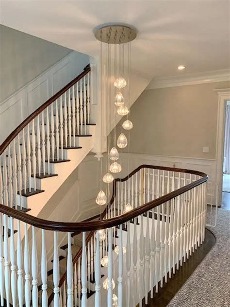 Stairwell Chandelier Staircase Lighting Ideas Staircase Decor Foyer