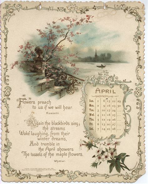 Printable Vintage Calendar Printable Word Searches
